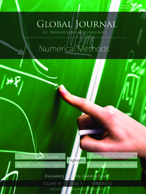 GJRE-I Numerical Methods: Volume 14 Issue I1
