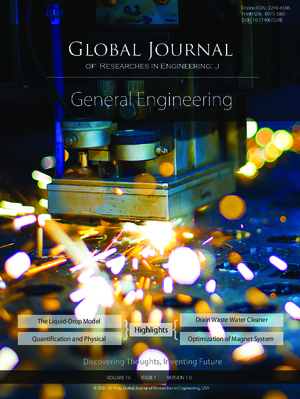 GJRE-J General: Volume 16 Issue J1