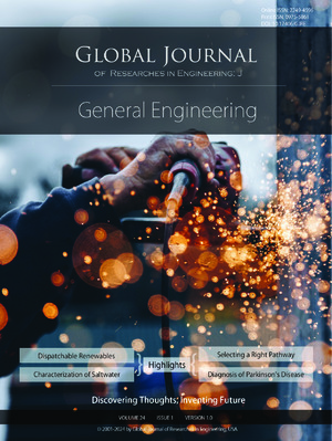 GJRE-J General Engineering: Volume 24 Issue J1