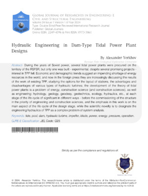 Hydraulic Engineering in Dam-Type